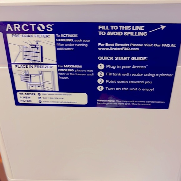 NEW - Arctos Mini Personal Arctic Air Portable Air Conditioner - Picture 11 of 12